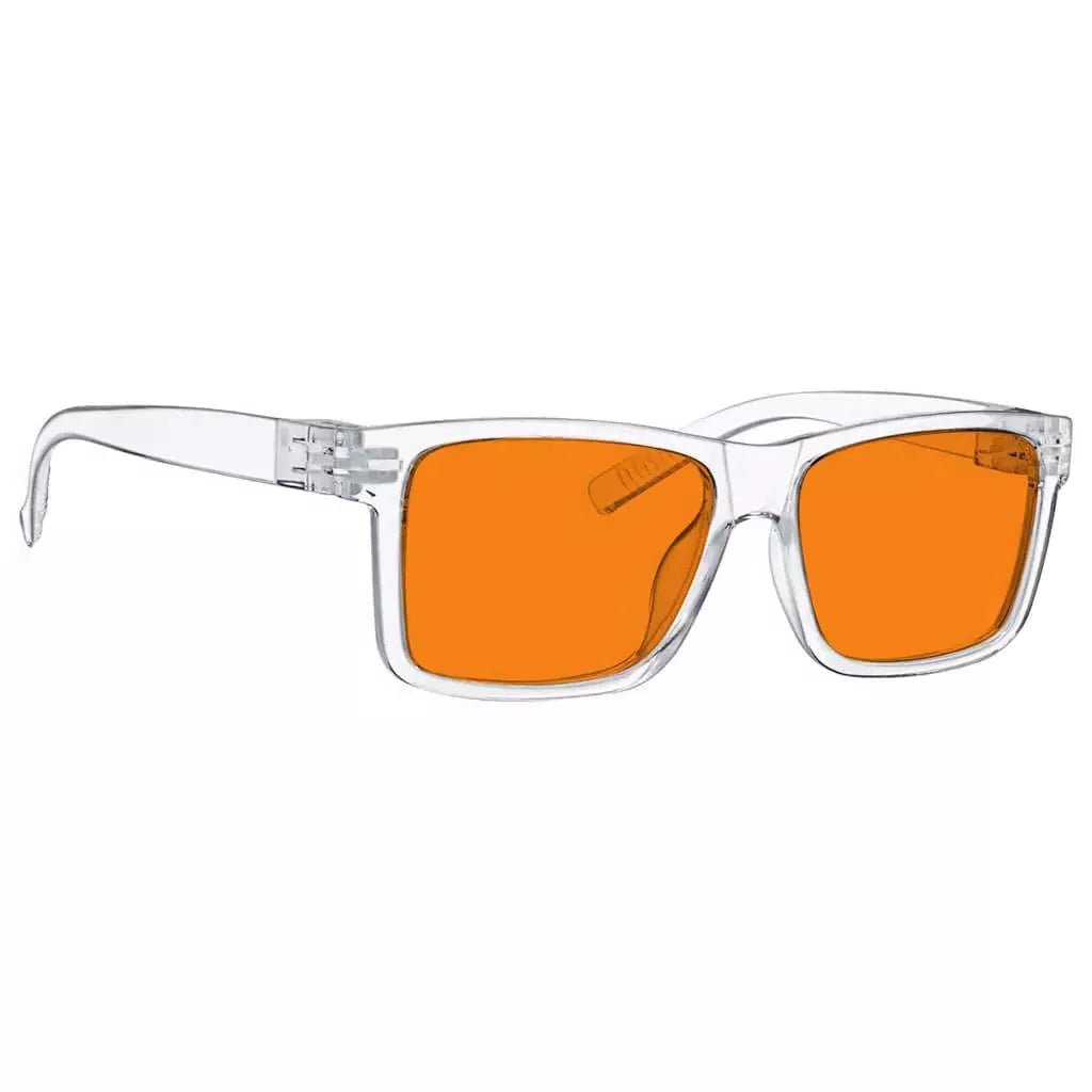 100% Blue Light Blocking Orange Lens Screwless Glasses Women R2508-B98