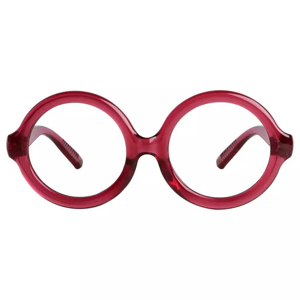 30% Blue Light Blocking Glasses Round Screwless Women R2313-B15