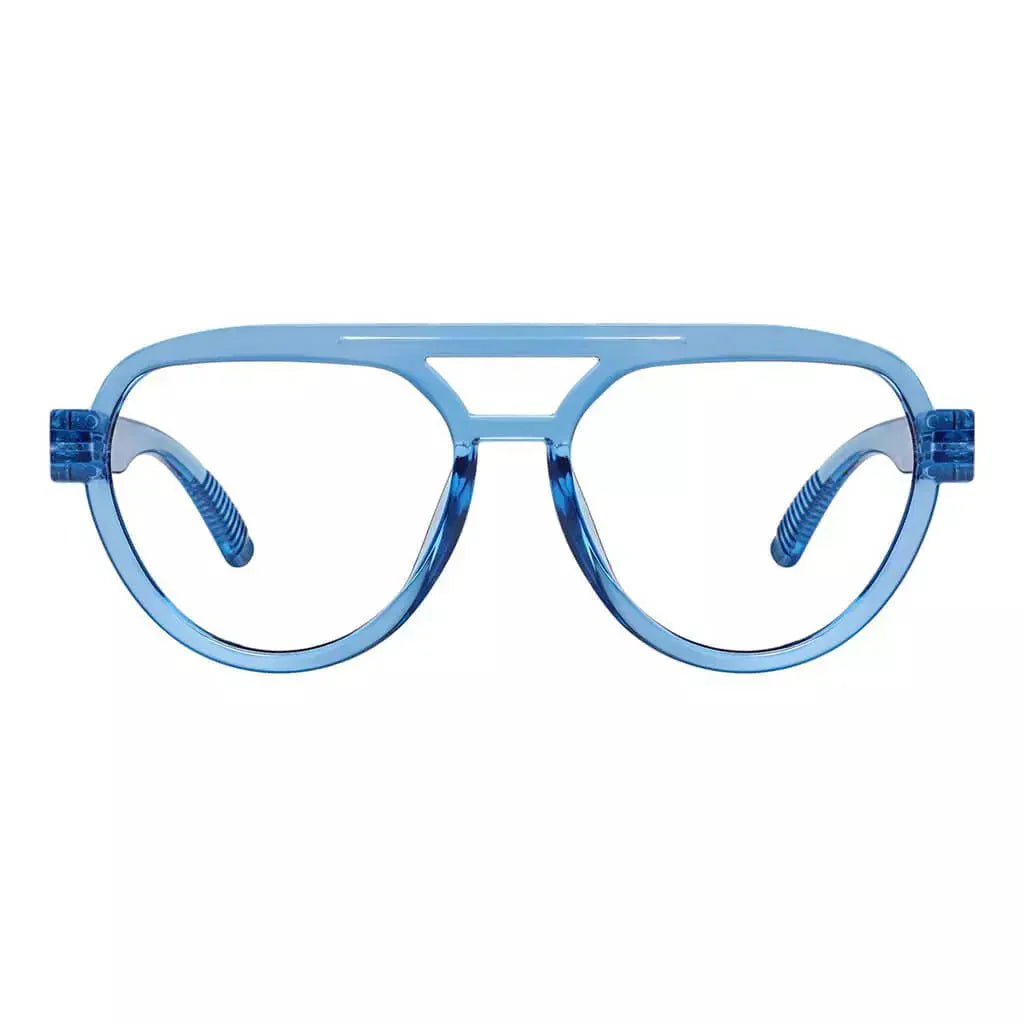 Eyeglasses Oversize Pilot Metalless Screwless Spec Women Zero Power