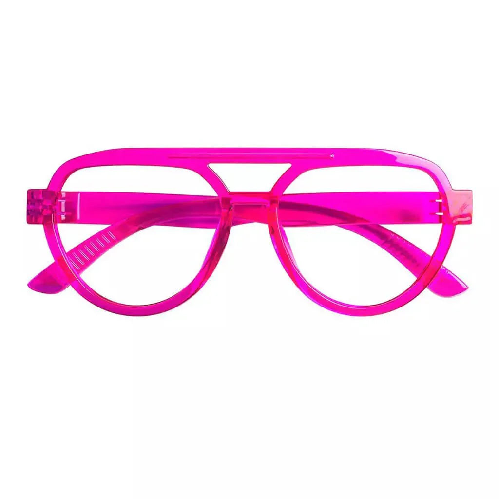 Eyeglasses Oversize Pilot Metalless Screwless Spec Women Zero Power