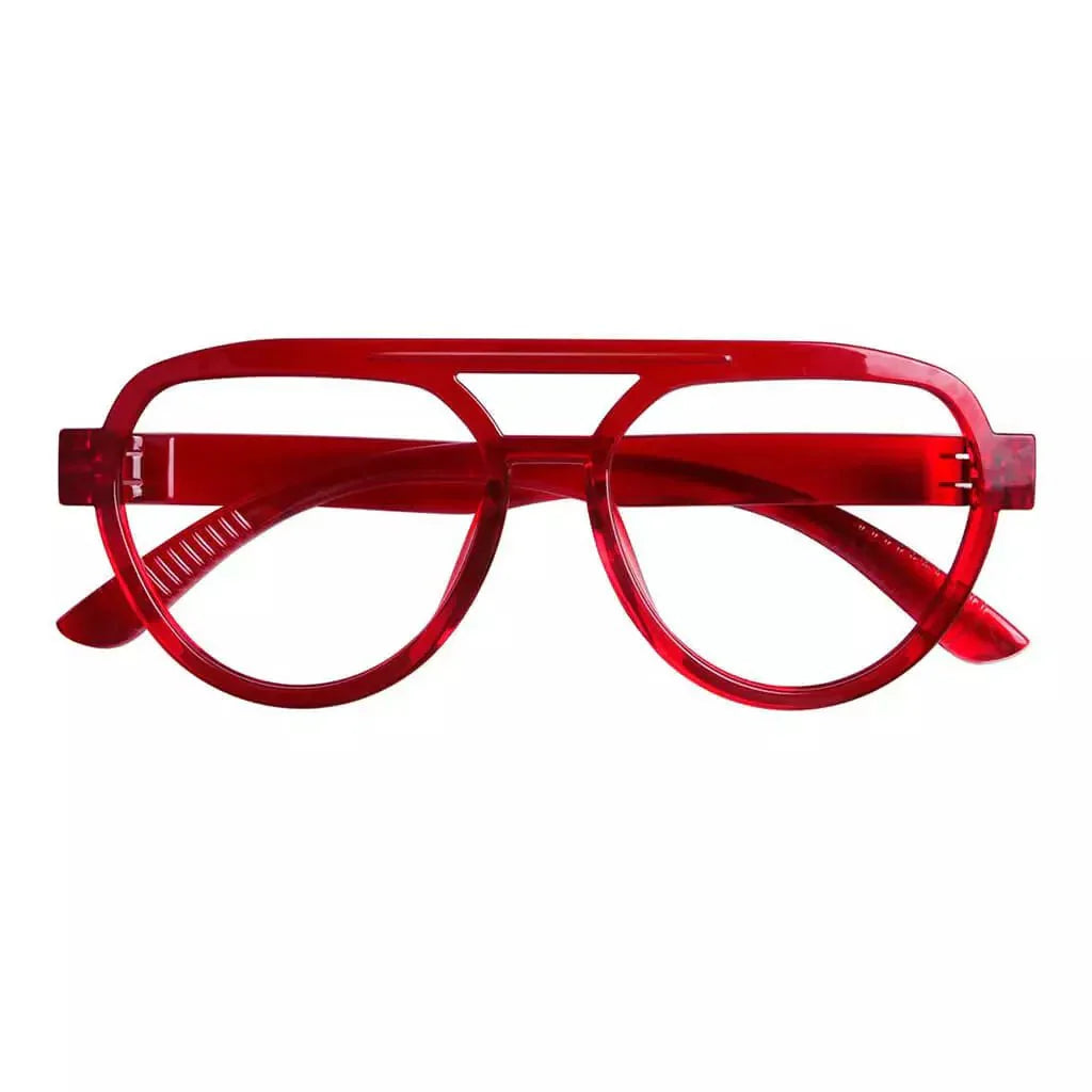 Eyeglasses Oversize Pilot Metalless Screwless Spec Women Zero Power