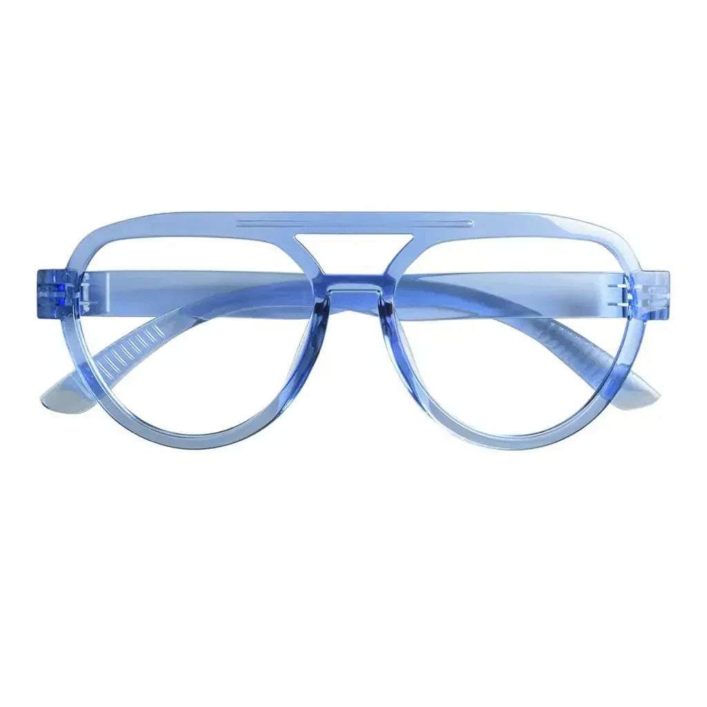 30% Blue Light Blocking Pilot Metalless Eyeglasses Women R2312-B15