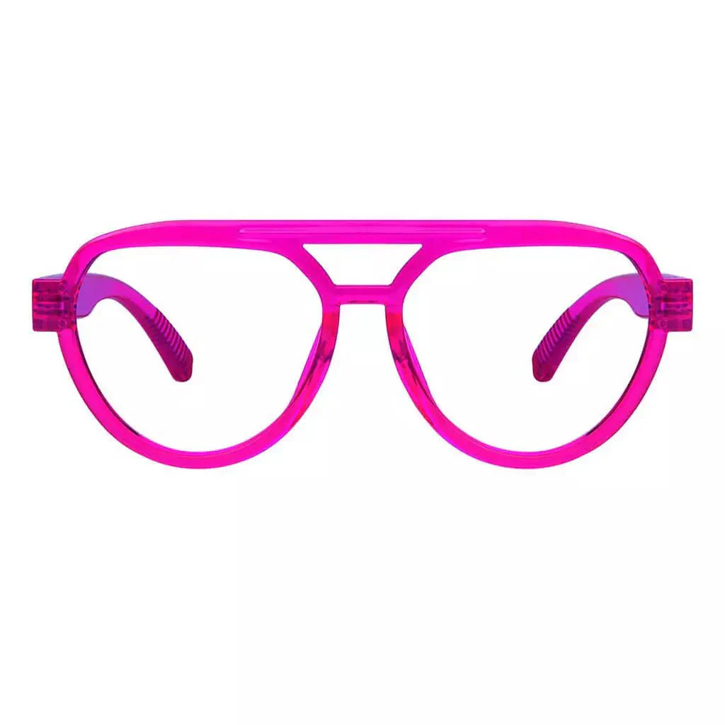 Eyeglasses Oversize Pilot Metalless Screwless Spec Women Zero Power
