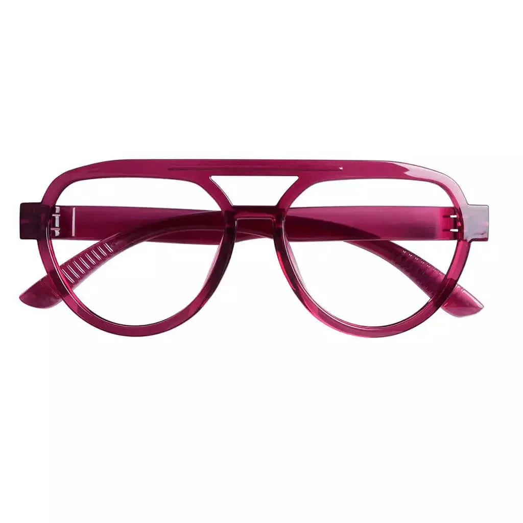 30% Blue Light Blocking Pilot Metalless Eyeglasses Women R2312-B15
