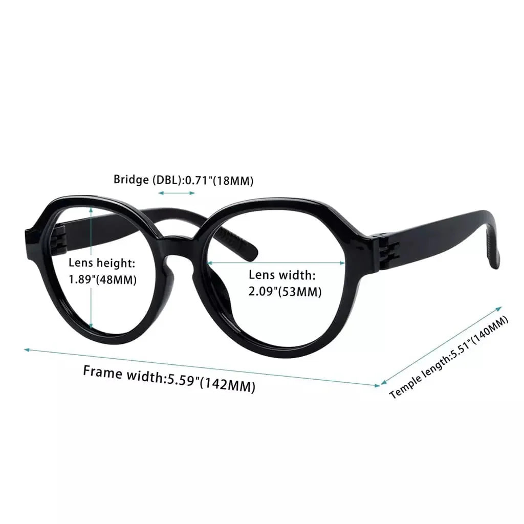 Reading Glasses Oversize Metalless Screwless Spec Women