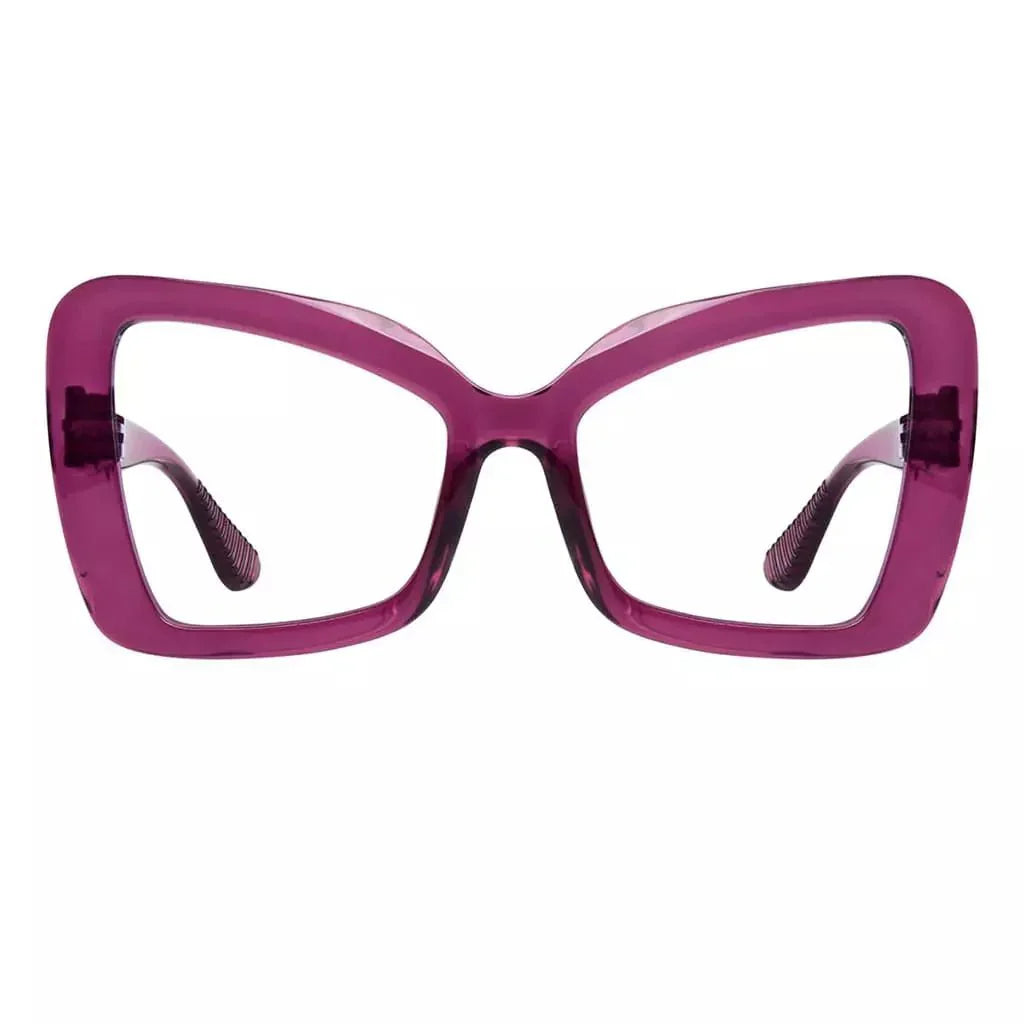 30% Blue Blocking Glasses Butterfly Screwless Spec Women R2315-B15