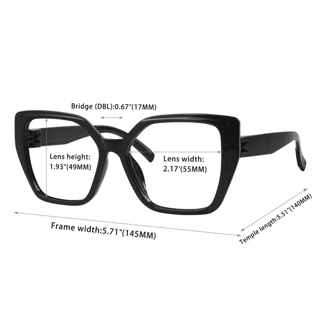 Reading Glasses Oversized Metalless Screwless Spec Women