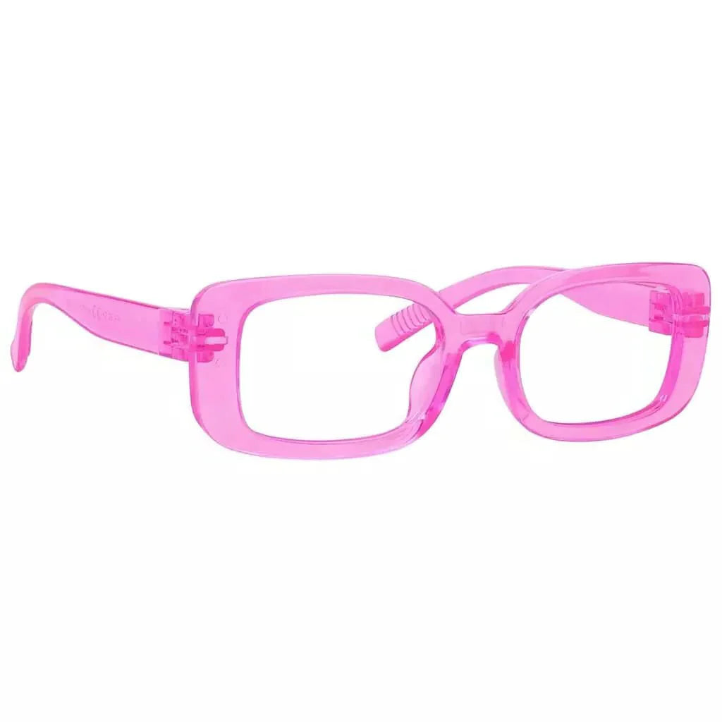 Eyeglasses Rectangle Metalless Screwless Spec Women Men Zero Power
