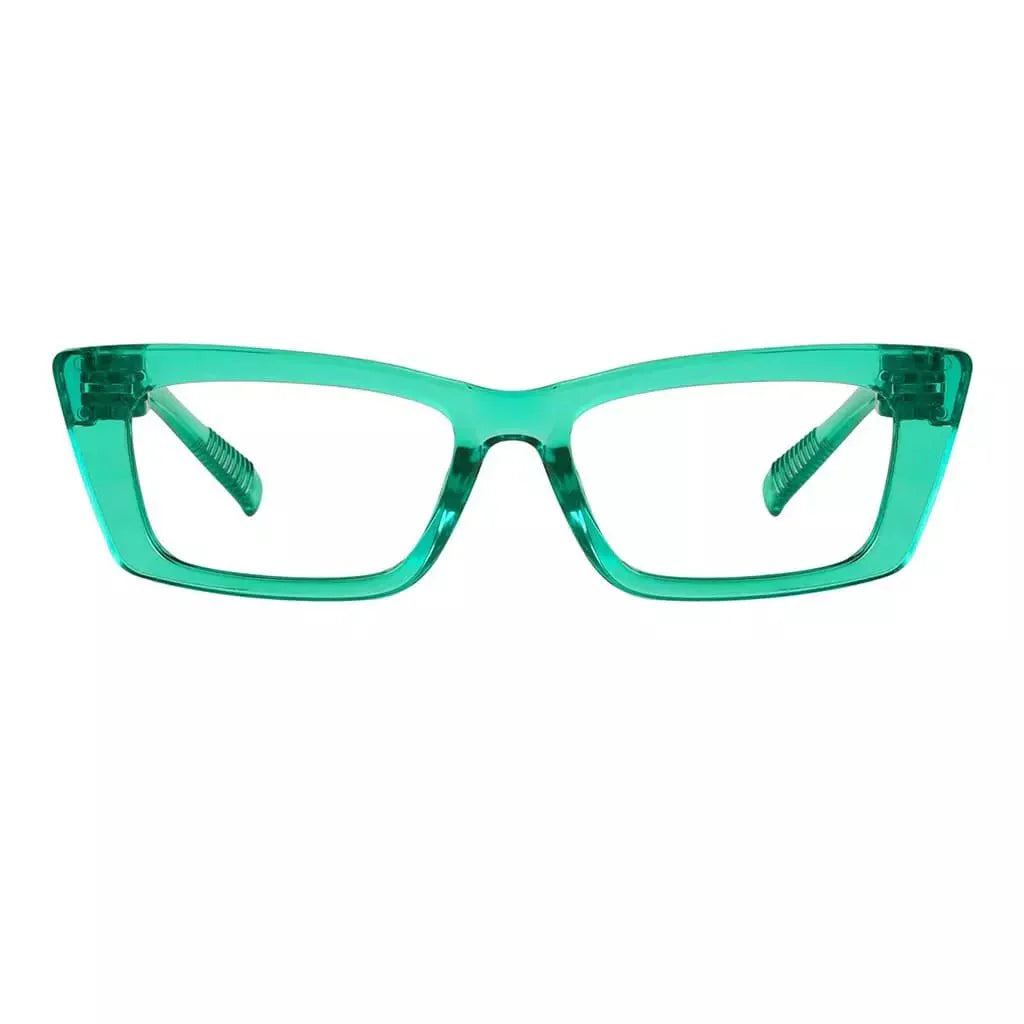 Eyeglasses Cat-eye Metalless Screwless Spec Women Zero Power