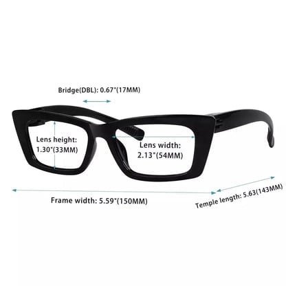 Reading Glasses Cat-eye Colourful Metalless Screwless Spec Women