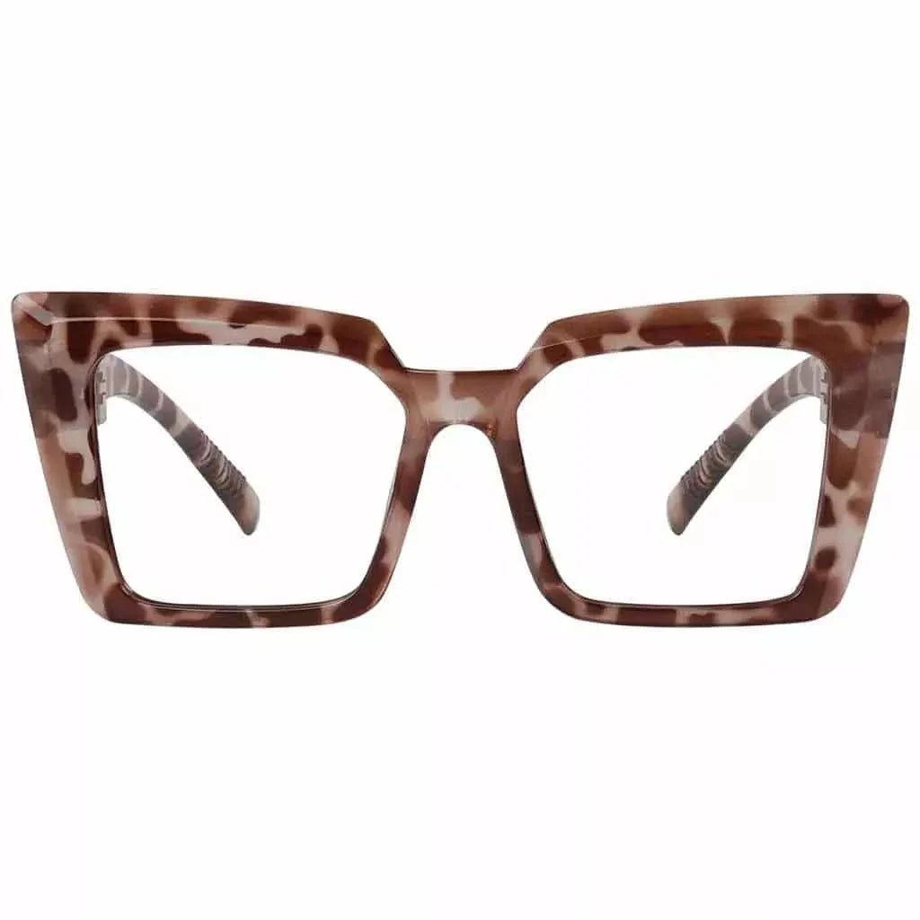 Eyeglasses Oversize Metalless Screwless Spec Women Zero Power