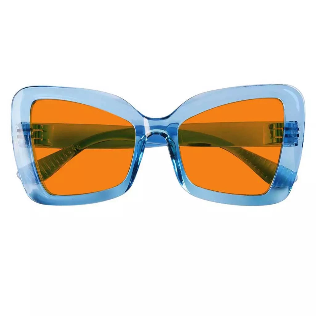100% Blue Blocking Glasses Nighttime Oversized Metalless R2315-B98