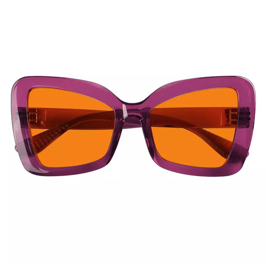 100% Blue Blocking Glasses Nighttime Oversized Metalless R2315-B98