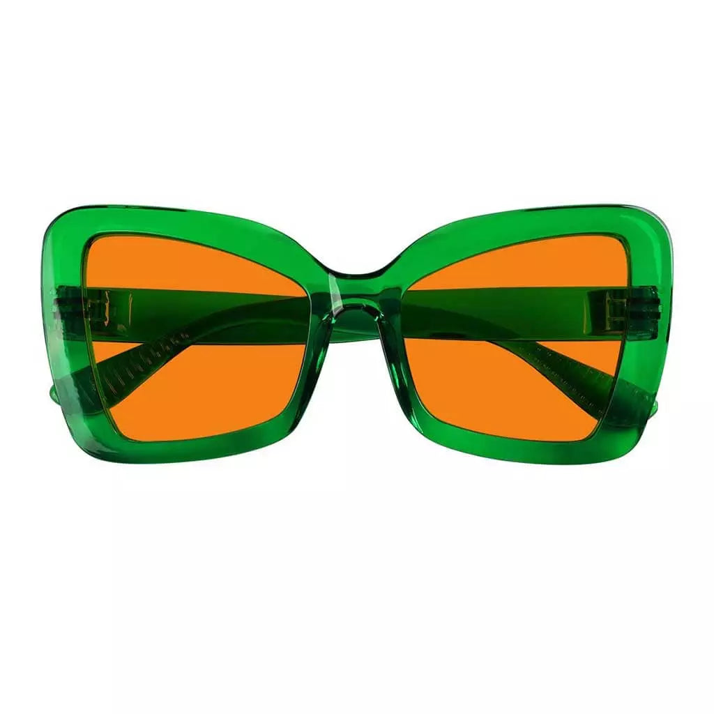 100% Blue Blocking Glasses Nighttime Oversized Metalless R2315-B98