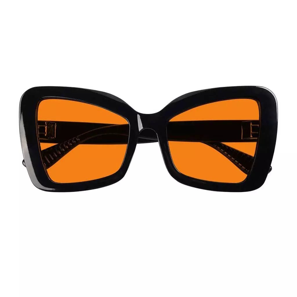 100% Blue Blocking Glasses Nighttime Oversized Metalless R2315-B98