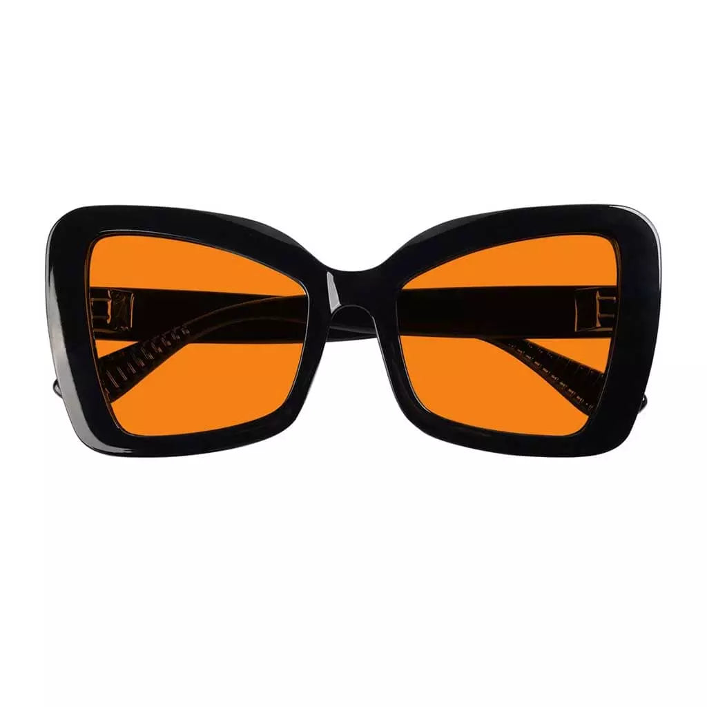 100% Blue Blocking Glasses Nighttime Oversized Metalless R2315-B98
