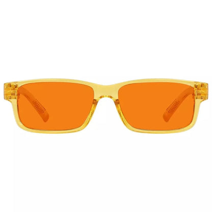 100% Blue Blocking Glasses Orange Lenses Metalless Screwless NR032-B98