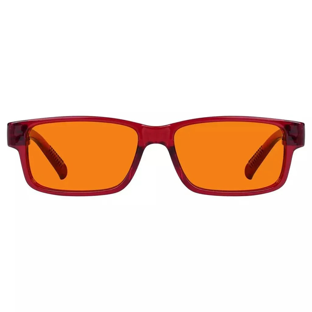100% Blue Blocking Glasses Orange Lenses Metalless Screwless NR032-B98