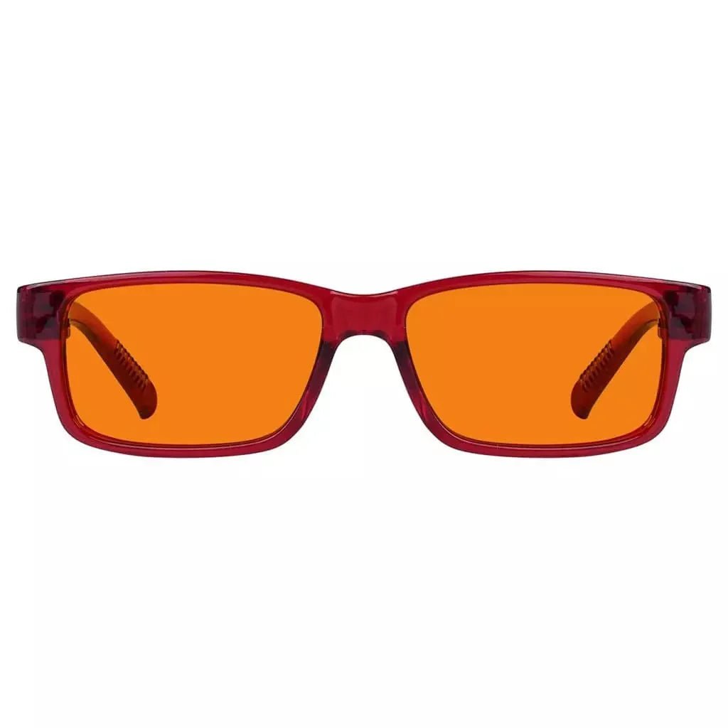 100% Blue Blocking Glasses Orange Lenses Metalless Screwless NR032-B98