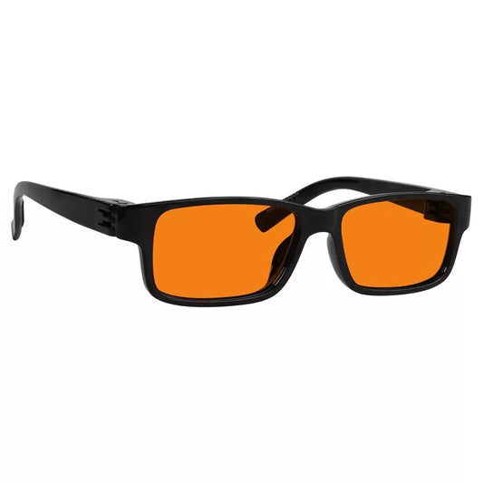 100% Blue Blocking Glasses Orange Lenses Metalless Screwless NR032-B98