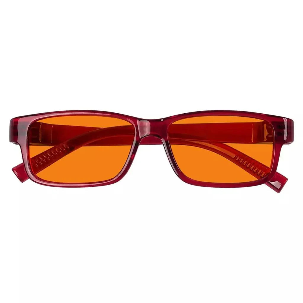 100% Blue Blocking Glasses Orange Lenses Metalless Screwless NR032-B98