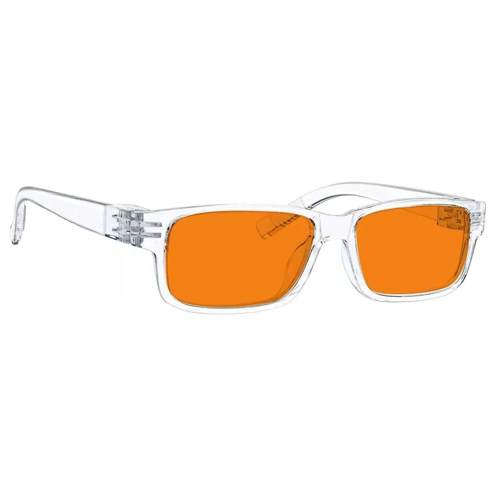 100% Blue Blocking Glasses Orange Lenses Metalless Screwless NR032-B98