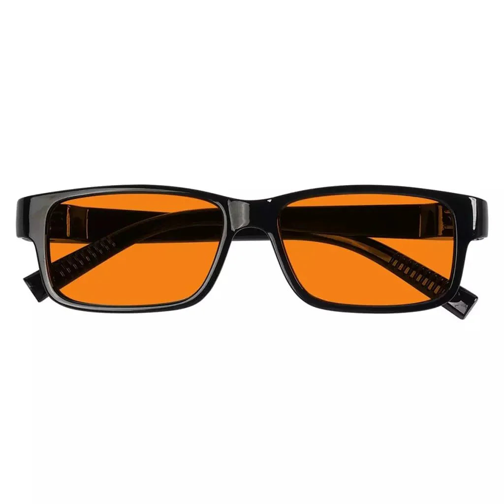 100% Blue Blocking Glasses Orange Lenses Metalless Screwless NR032-B98