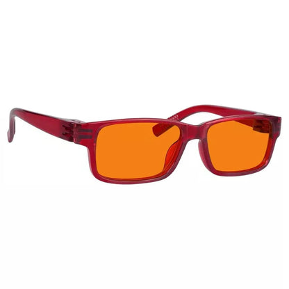 100% Blue Blocking Glasses Orange Lenses Metalless Screwless NR032-B98