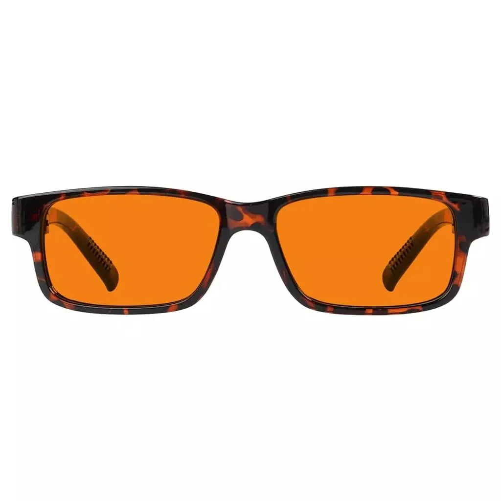 100% Blue Blocking Glasses Orange Lenses Metalless Screwless NR032-B98