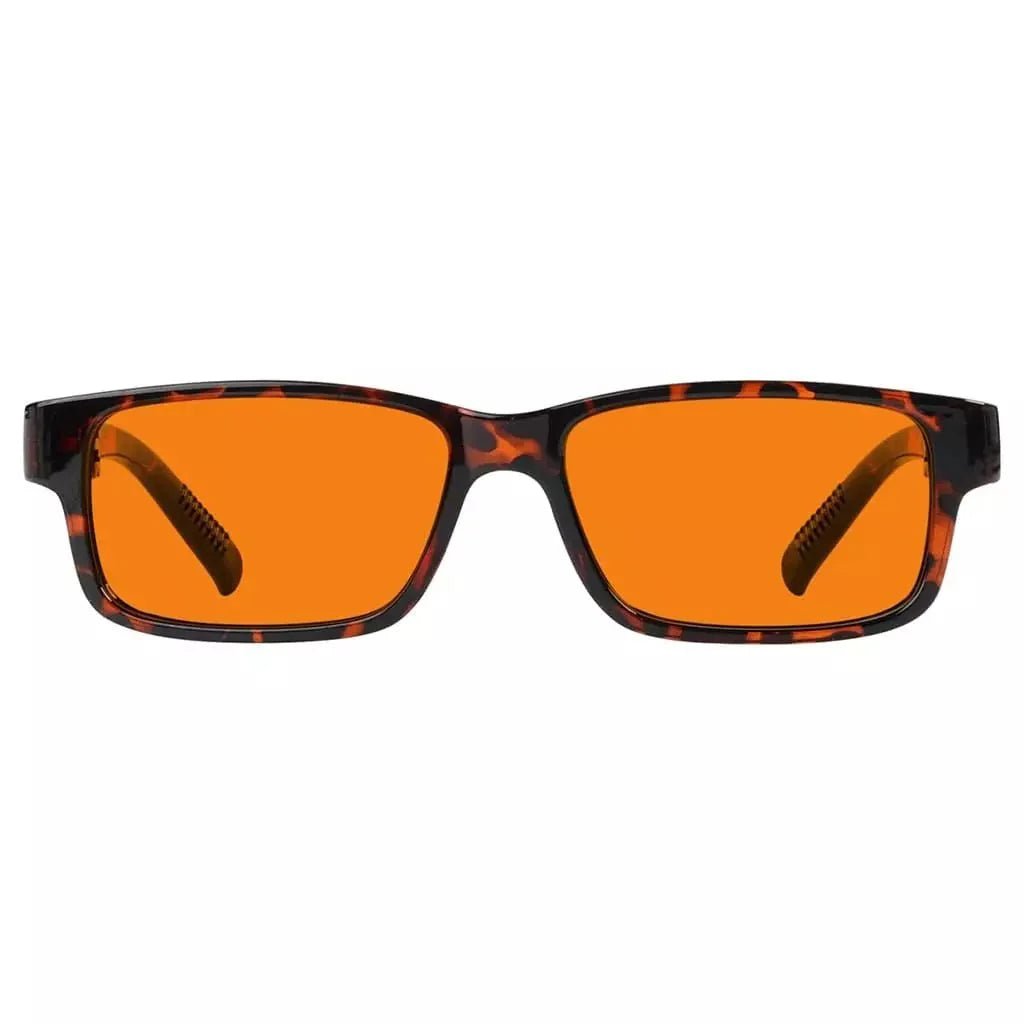 100% Blue Blocking Glasses Orange Lenses Metalless Screwless NR032-B98