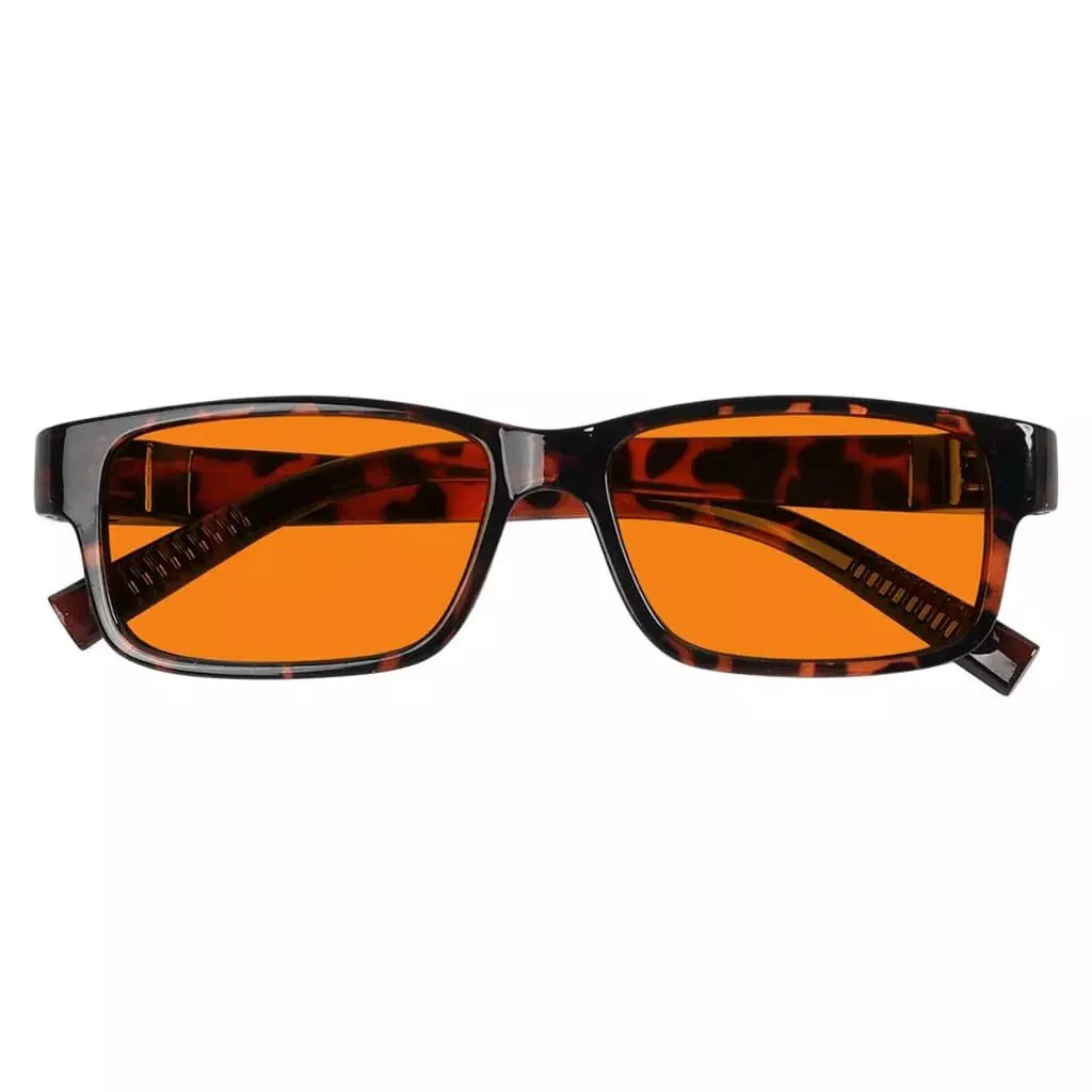 100% Blue Blocking Glasses Orange Lenses Metalless Screwless NR032-B98