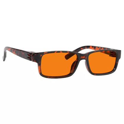 100% Blue Blocking Glasses Orange Lenses Metalless Screwless NR032-B98