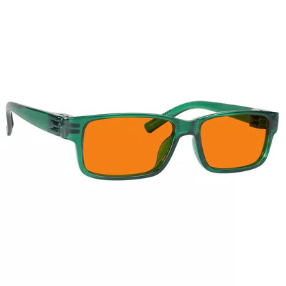 100% Blue Blocking Glasses Orange Lenses Metalless Screwless NR032-B98