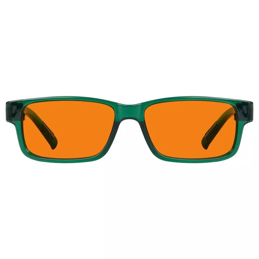100% Blue Blocking Glasses Orange Lenses Metalless Screwless NR032-B98