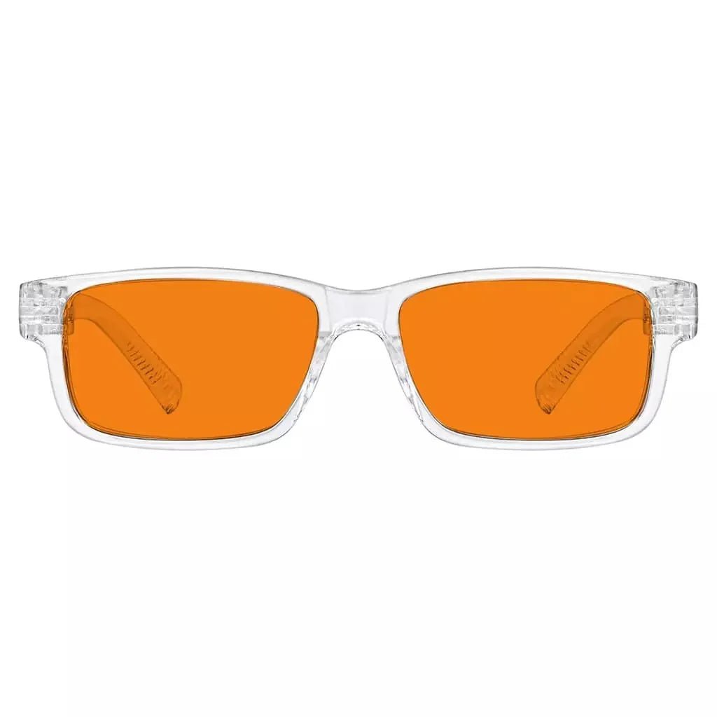 100% Blue Blocking Glasses Orange Lenses Metalless Screwless NR032-B98