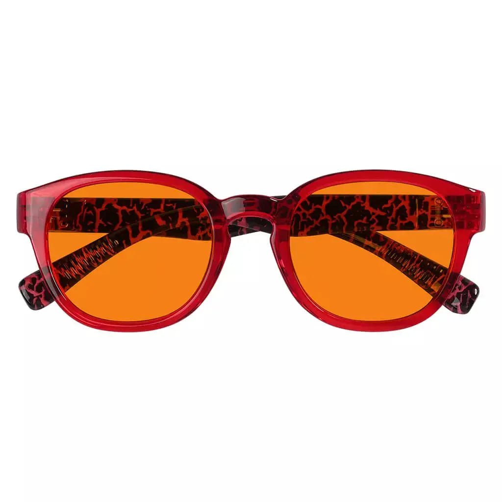 100% Blue Blocking Glasses Orange Lenses Metalless Screwless