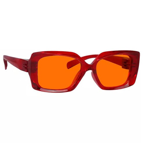 100% Blue Blocking Glasses Orange Metalless Screwless Women