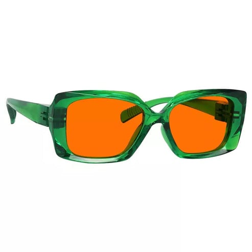 100% Blue Blocking Glasses Orange Metalless Screwless Women