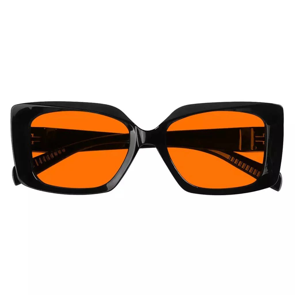 100% Blue Blocking Glasses Orange Metalless Screwless Women