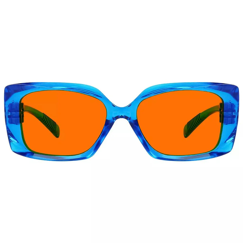 100% Blue Blocking Glasses Orange Metalless Screwless Women