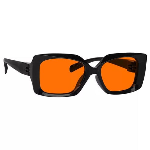 100% Blue Blocking Glasses Orange Metalless Screwless Women