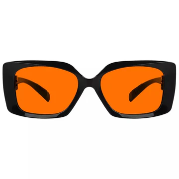 100% Blue Blocking Glasses Orange Metalless Screwless Women