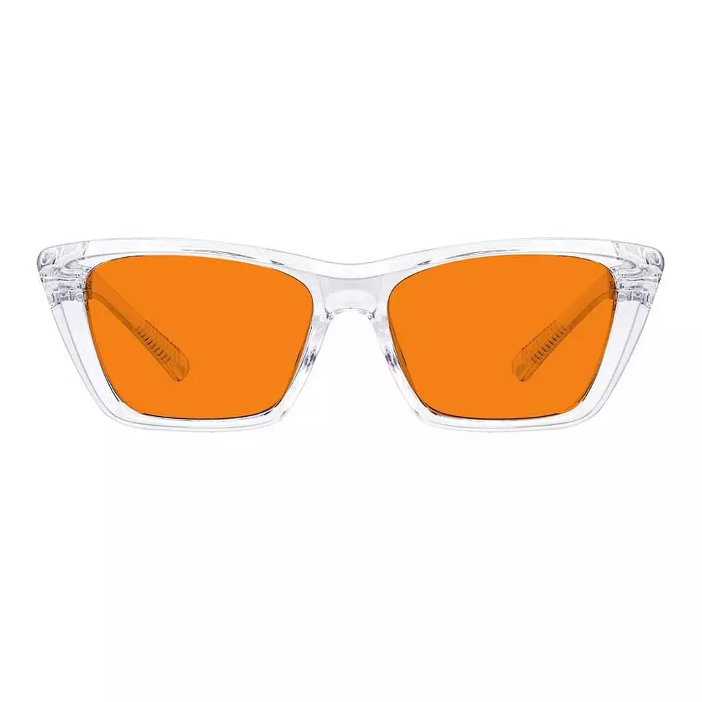 100% Blue Light Blocking Glasses Cat-eye Metalless Women R2514-B98