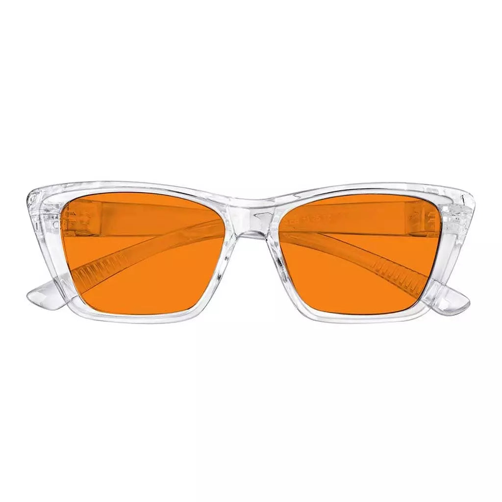100% Blue Light Blocking Glasses Cat-eye Metalless Women R2514-B98