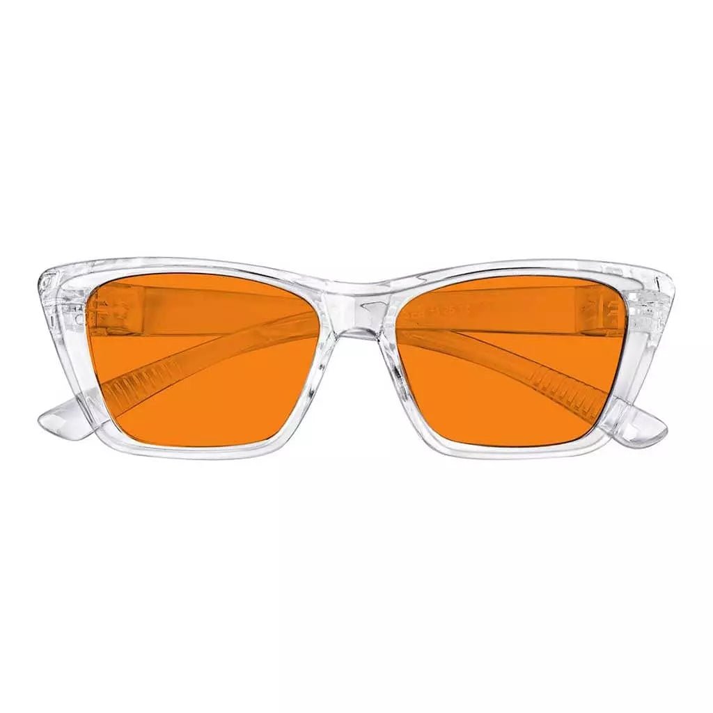 100% Blue Light Blocking Glasses Cat-eye Metalless Women R2514-B98