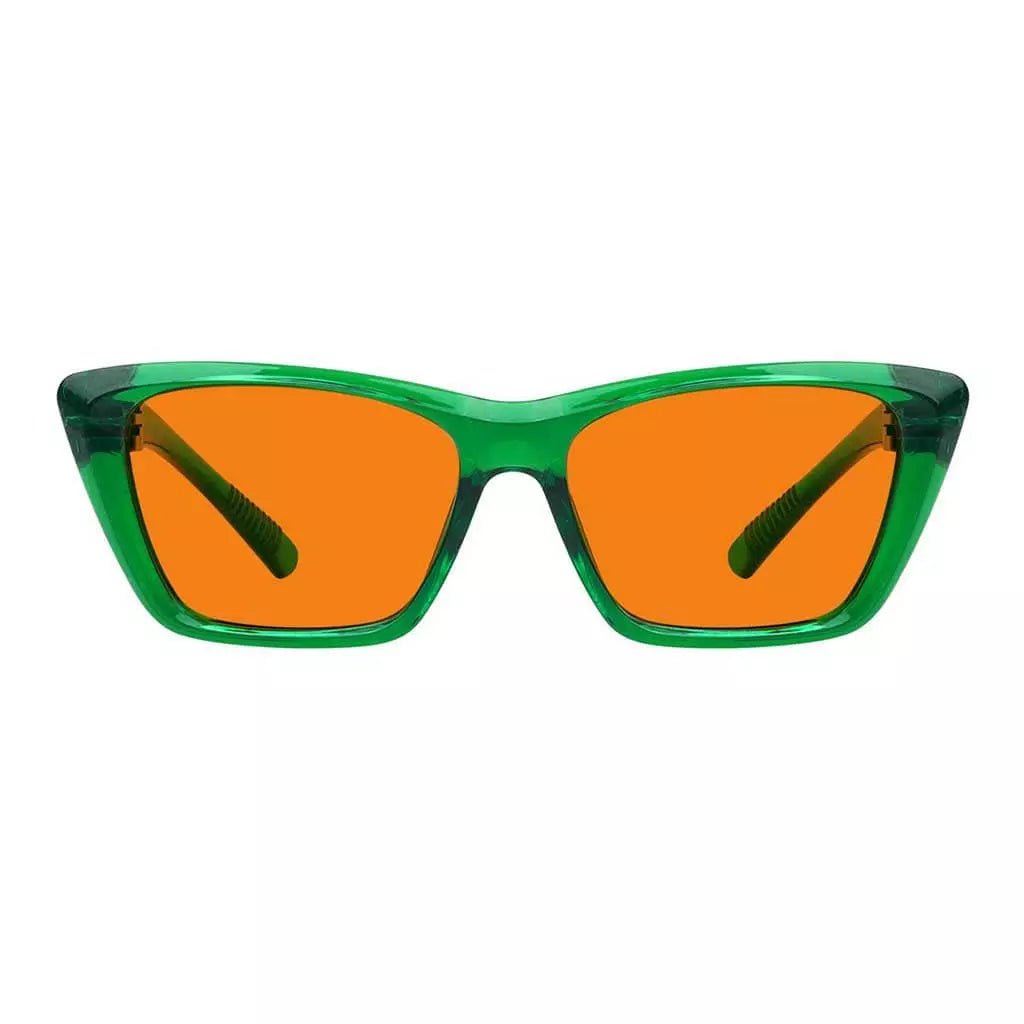 100% Blue Light Blocking Glasses Cat-eye Metalless Women R2514-B98