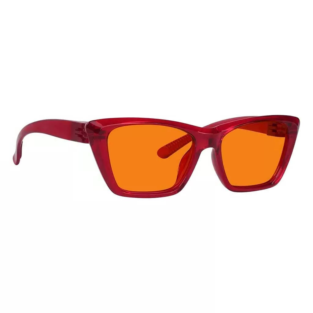 100% Blue Light Blocking Glasses Cat-eye Metalless Women R2514-B98