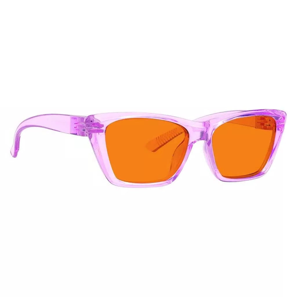 100% Blue Light Blocking Glasses Cat-eye Metalless Women R2514-B98