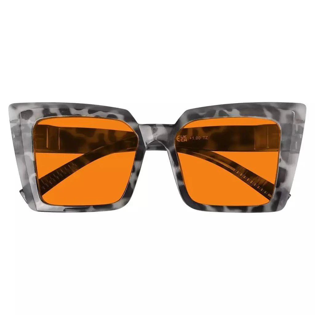100% Blue Blocking Glasses Nighttime Large Frame Metalless NR2141-B98