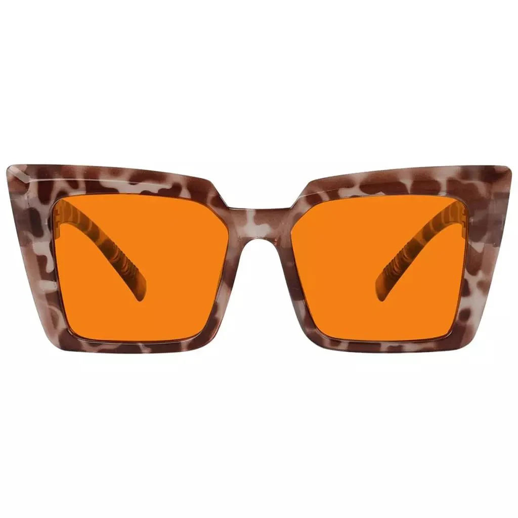 100% Blue Blocking Glasses Nighttime Large Frame Metalless NR2141-B98